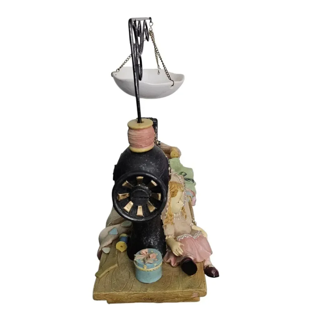 Yankee Candle Discontinued Sewing Machine Tea Light Holder Seamstress Decor